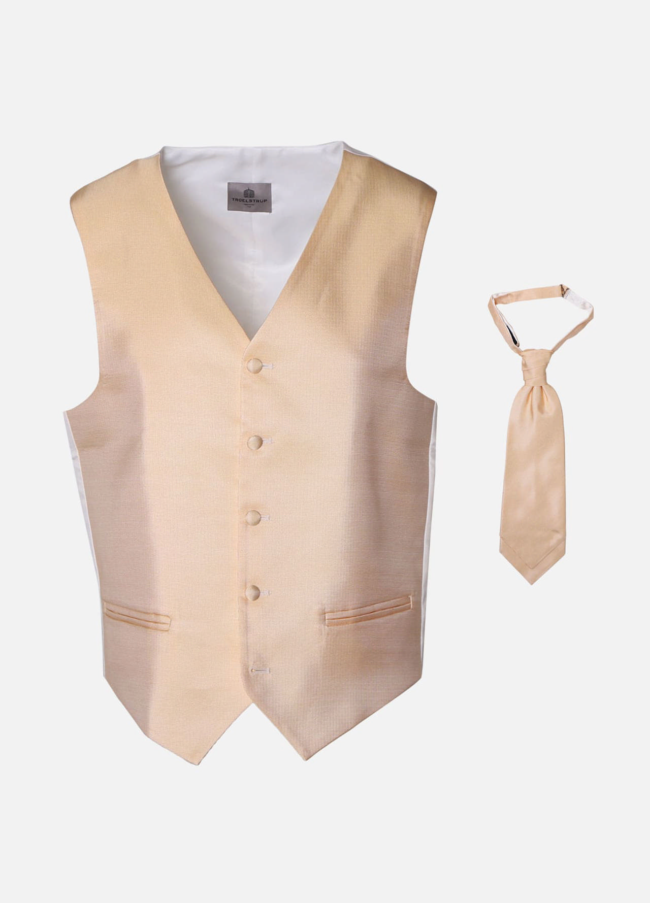 Silkevest og plastron