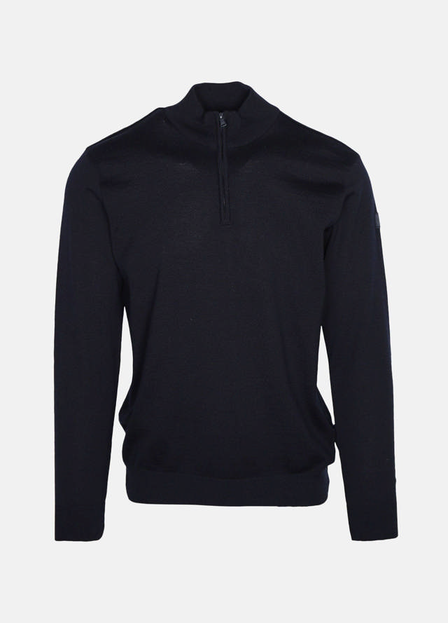 Half-zip merinostrik