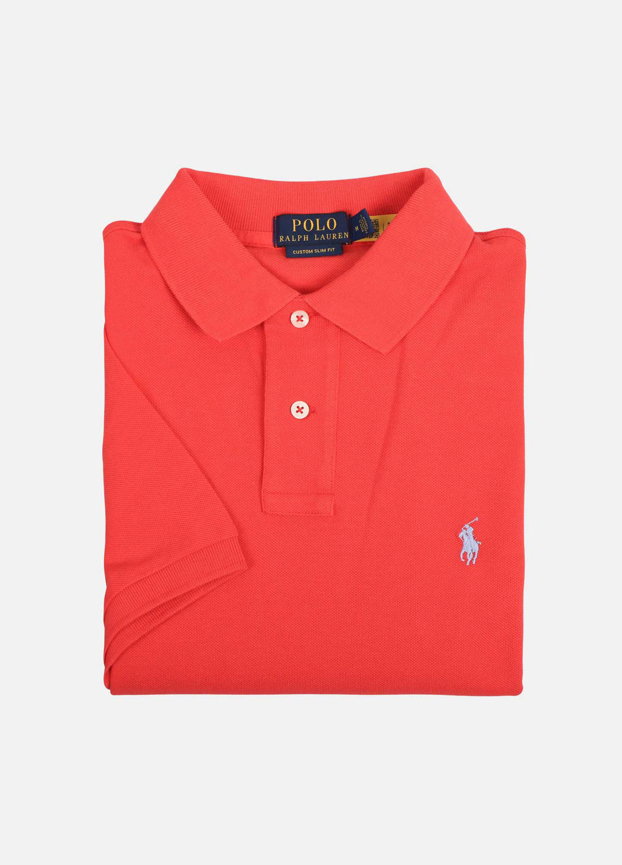 Custom slim fit pique polo