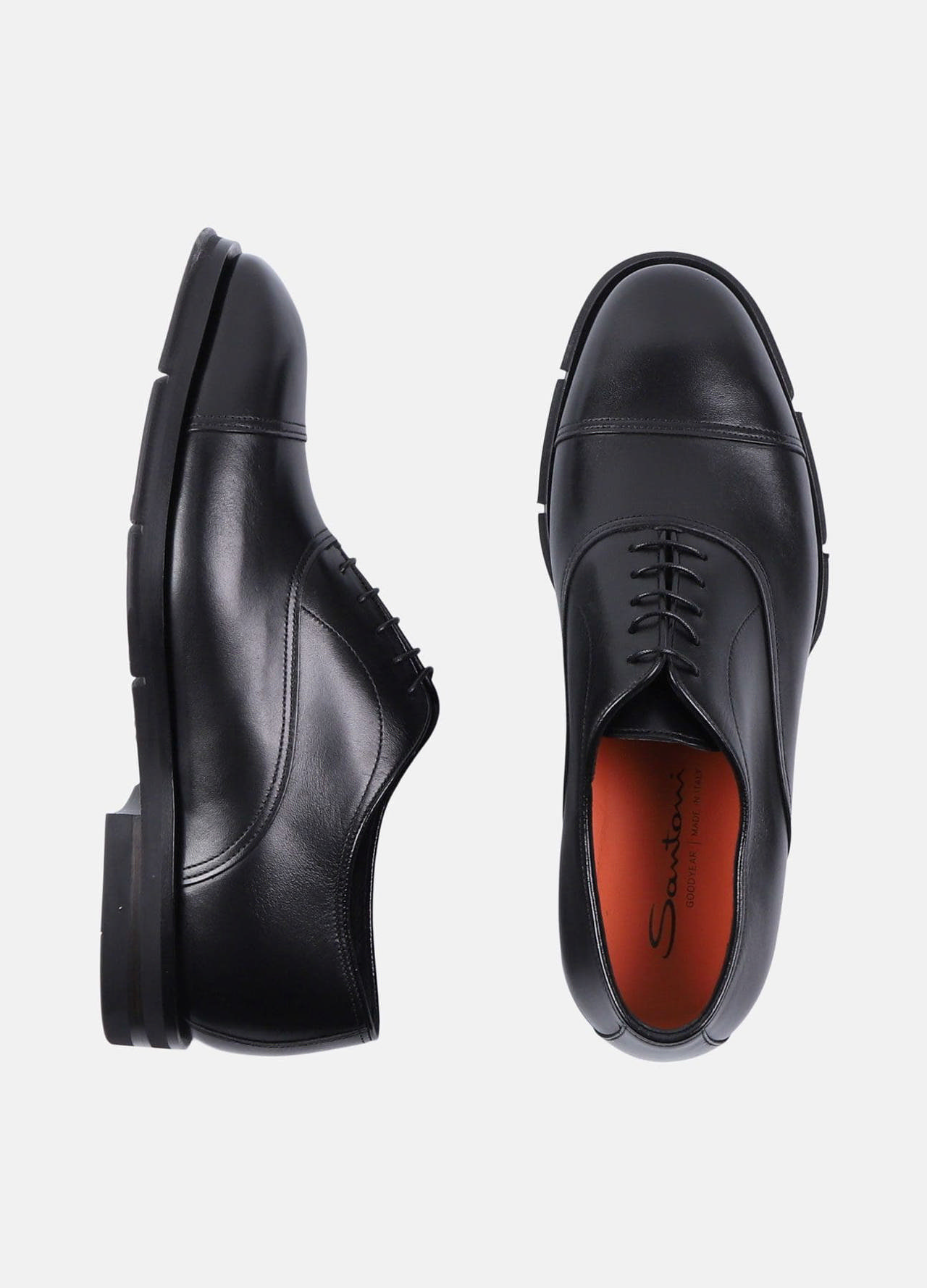 Cap toe oxford med gummisål