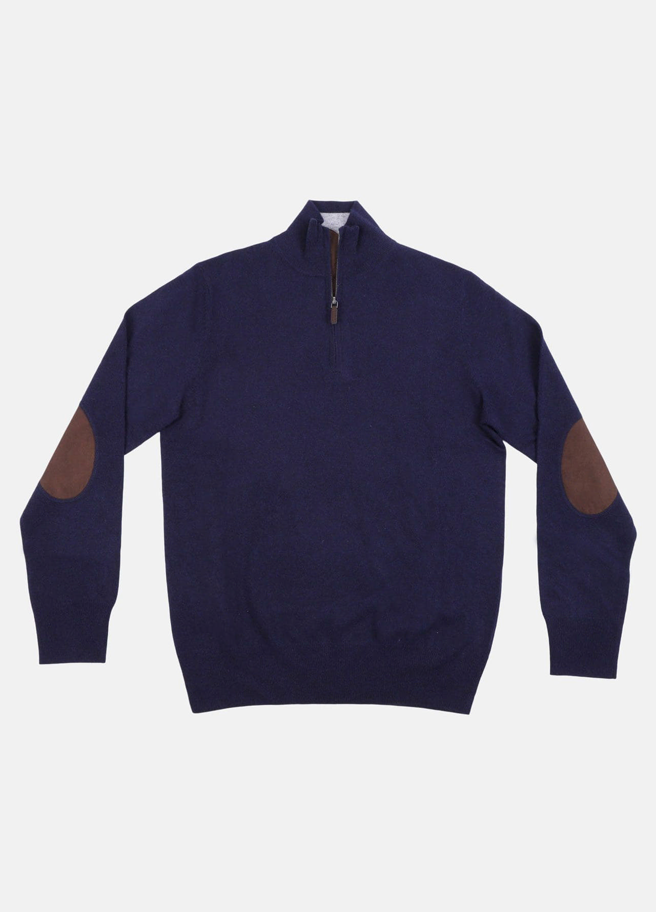 Strik med half-zip