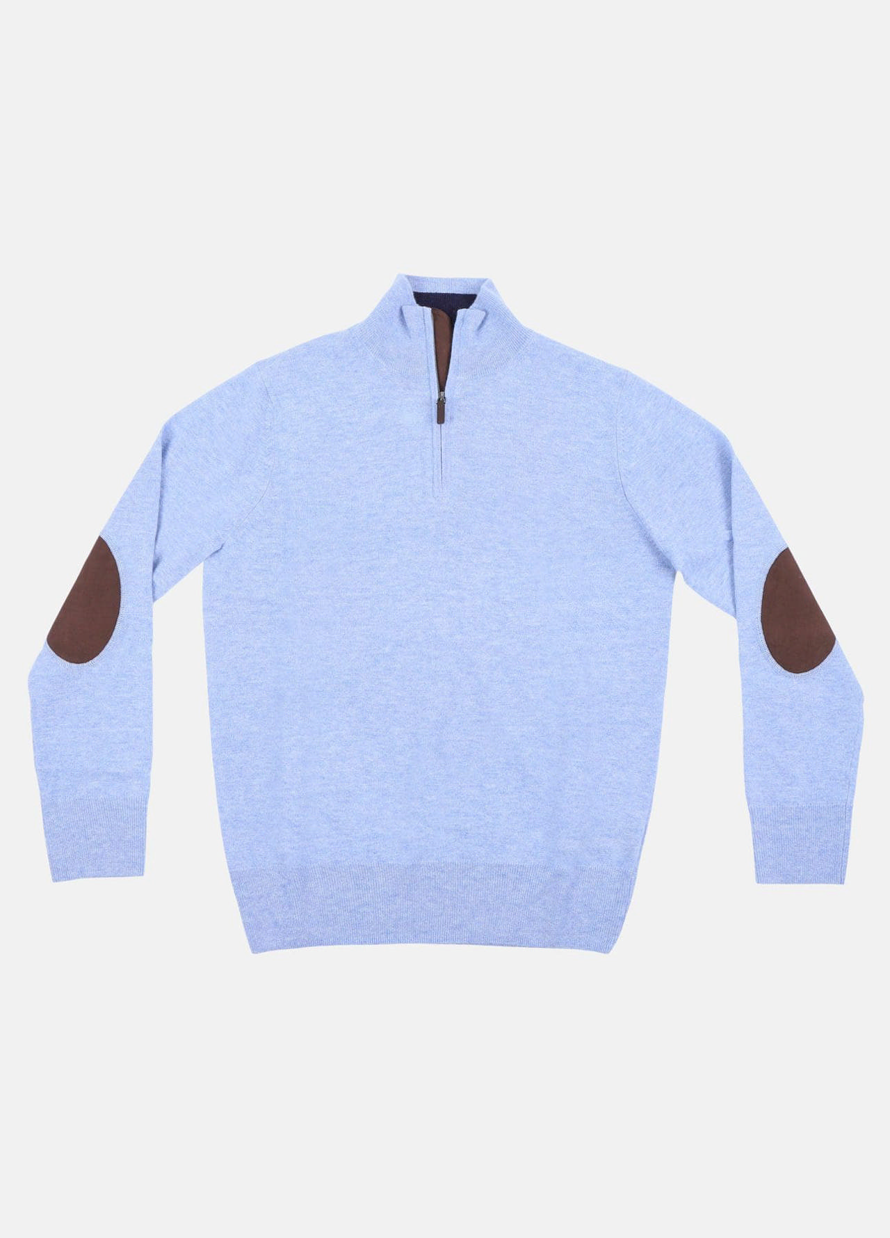 Strik med half-zip