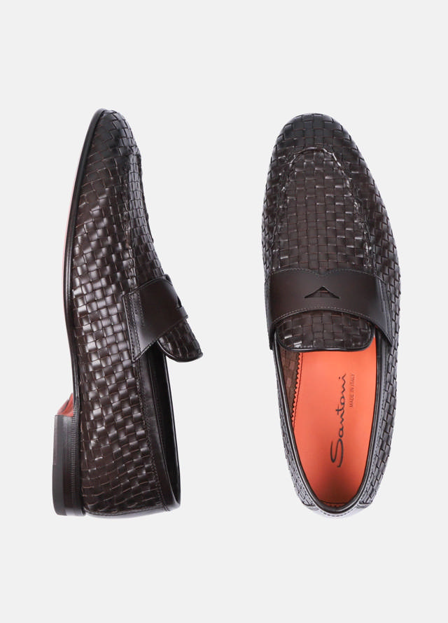 Flettede loafers