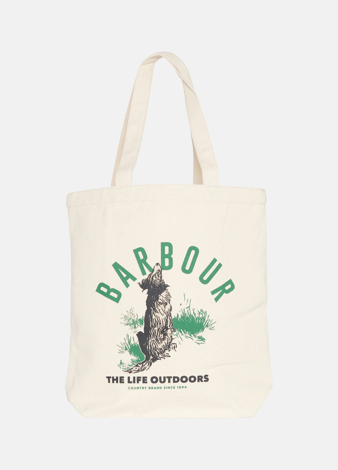 Printed canvas tote