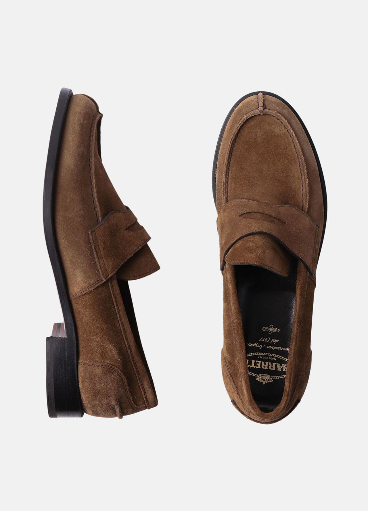 Penny loafer i ruskind