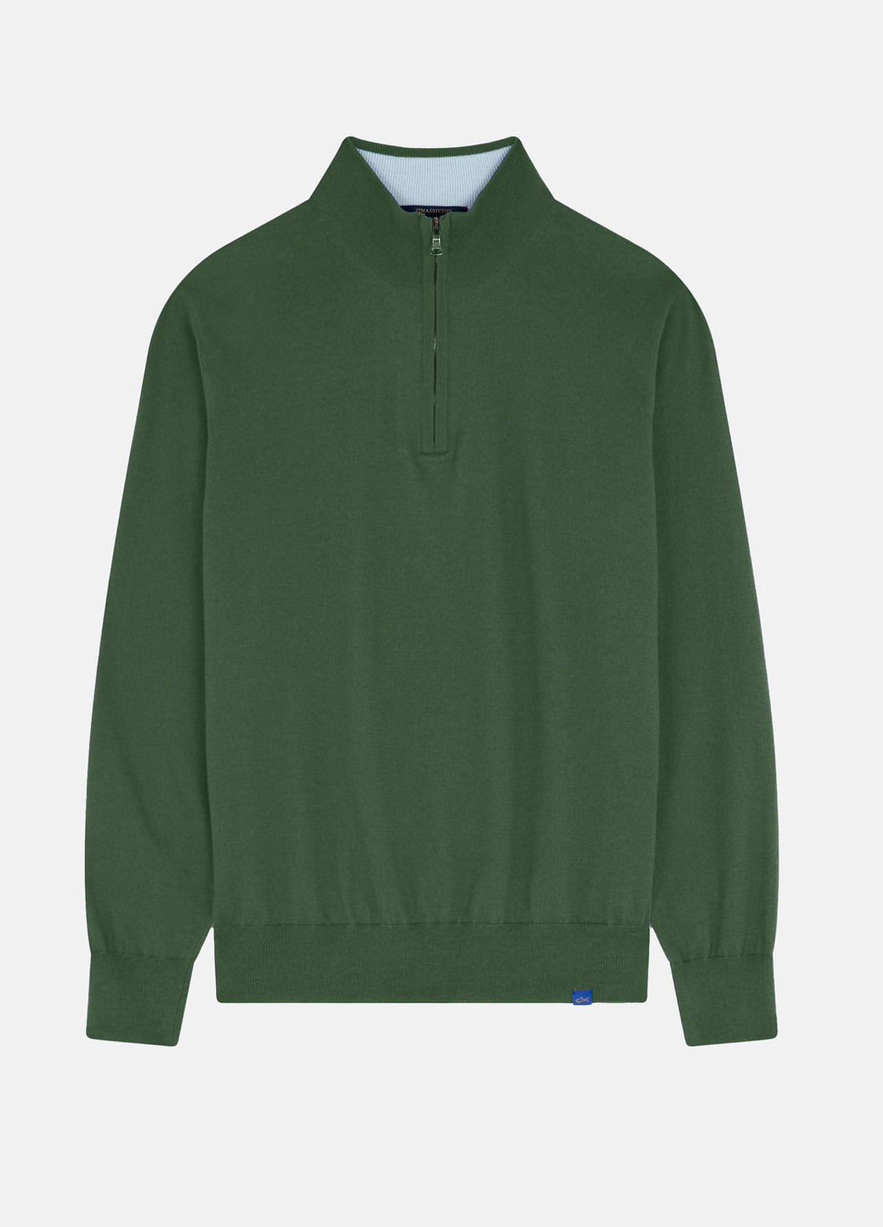 Half-zip i bomuld